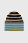 YANYAN KNITS 2025 Fall/Winter Collection - Brimless Knit Hat (YYK-YYW23-1553-PIN) - Two-tone Blue